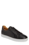 Magnanni Elonso Low Top Sneaker In Black/black Leather