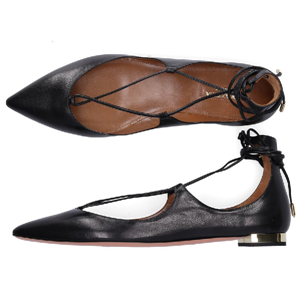 black flats with criss cross straps