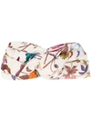 Gucci Flora Print Headband In White