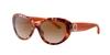 Tory Burch 56mm Gradient Cat Eye Sunglasses In Brown