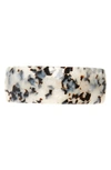 France Luxe 'volume' Rectangle Barrette In Spot White