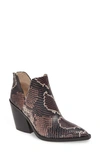Vince Camuto Gigietta Bootie In Black Leather