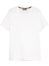 Burberry Logo Embroidered Crewneck T-shirt In White