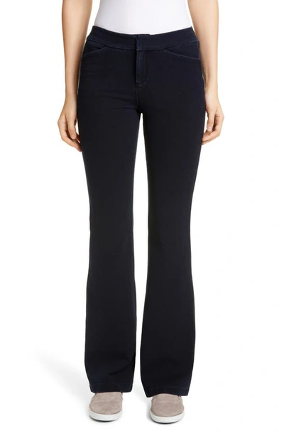 Lafayette 148 Suffolk High Waist Flare Jeans In Indigo