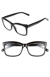 Kate Spade Dollie 53mm Reading Glasses In Black