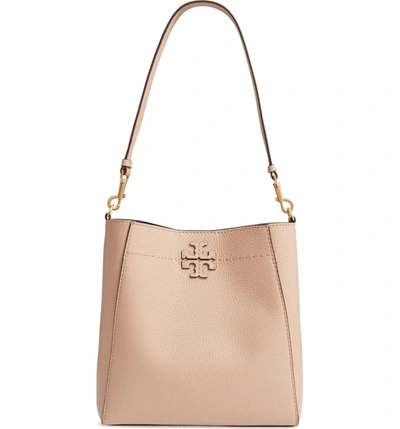 Tory Burch Mcgraw Leather Hobo - Beige In Devon Sand