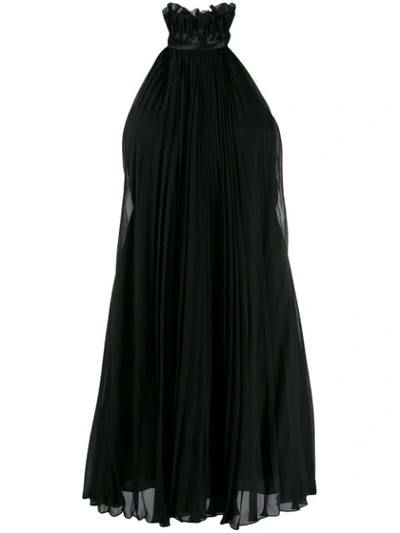 Givenchy Sleeveless Pleated Dress In Black