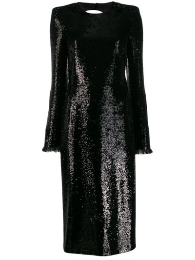 Philosophy Di Lorenzo Serafini Sequin Embellished Dress In Black