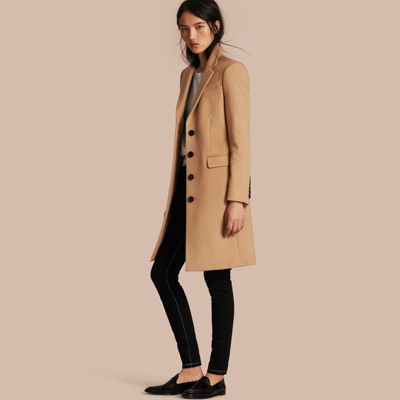 tailored wool cashmere coat burberry