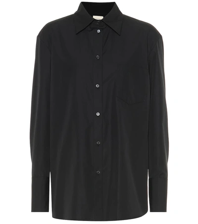 Tod's Cotton-poplin Shirt In Black