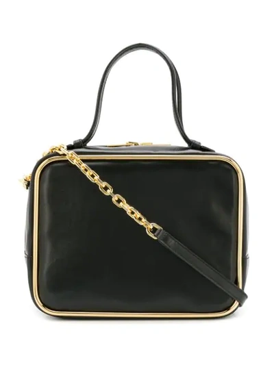 Alexander Wang Large Halo Leather Satchel In Black