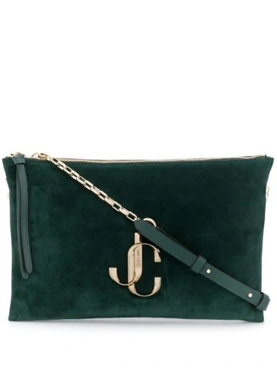 Jimmy Choo Varenne Shoulder Bag In Green