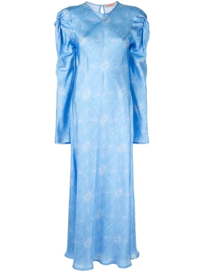 Maggie Marilyn Love Me Knot Printed Dress In Blue