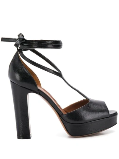 L'autre Chose D'orsay Platform Sandals In Black