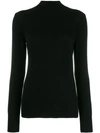 Alberta Ferretti Roll Neck Jumper In Black