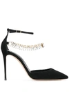 Casadei Julia Lily Rose Pumps In Black