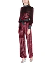 Just Cavalli Woman Jumpsuit Burgundy Size 0 Polyester In Red