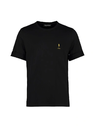 Neil Barrett Printed Short Sleeves T-shirt In Black