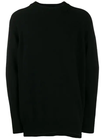 Jil Sander Oversized Sweater In Black