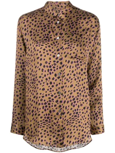 Ps By Paul Smith Shirt With Animal Print In Animalier