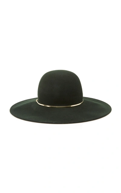Eugenia Kim Honey Wool-felt Hat In Dark Green