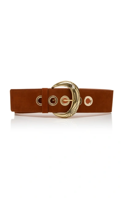 Maison Boinet Nubuck Leather Belt In Brown