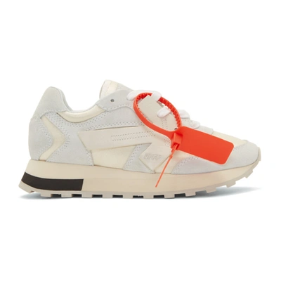 Off-white White Hg Runner Leather And Suede Low-top Trainers