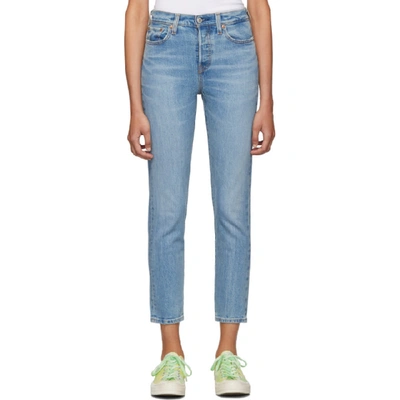 Levi's Levis Blue Wedgie Jeans In Bright Side