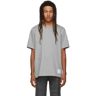 Thom Browne Grey Relaxed Fit T-shirt In 055 Lt Gry