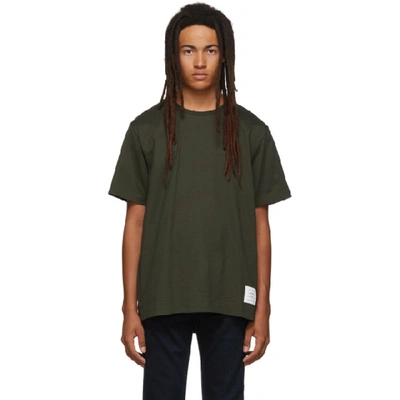 Thom Browne Green Relaxed Fit T-shirt In 350 Green