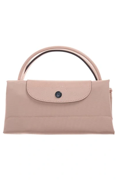 Longchamp Le Pliage Club Large Nylon Travel Bag In Hawthorne Pink/silver