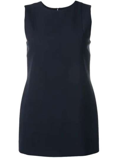 Victoria Beckham Structured Shell Top In Blue