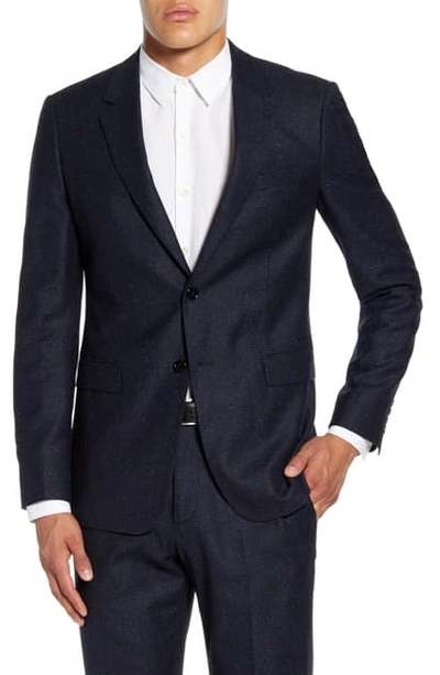 Theory Bowen Chambers Classic-fit Wool & Silk Suiting Jacket In Navy