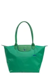 Longchamp Le Pliage Club Large Nylon Shoulder Tote Bag In Cactus