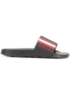 Bally Saxor Slide Sandal In Black/red