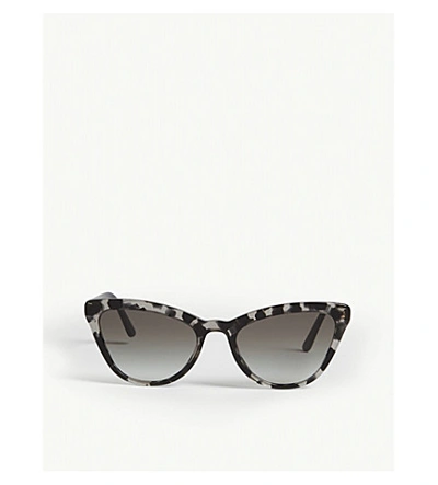 Prada Pr 01vs Cat-eye Frame Sunglasses In Grey