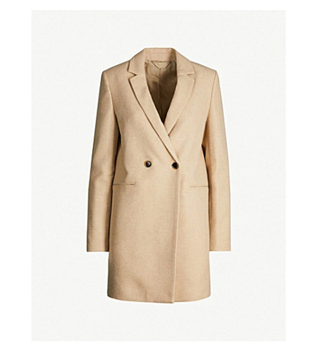 Samsoe & Samsoe Floras Twill Coat In Camel | ModeSens