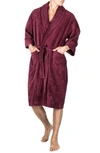 Majestic Terry Velour Robe In Port