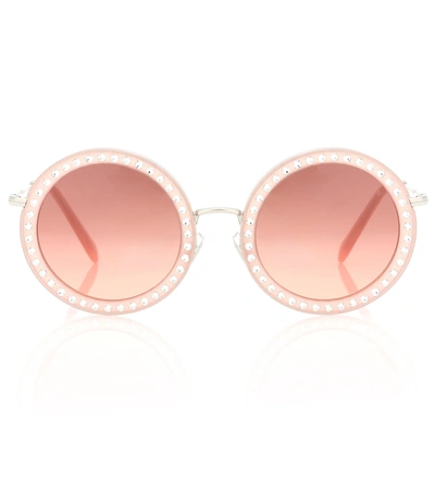 Miu Miu Women's Round Sunglasses, 48mm In Opal Pink/pink Brown Gradient