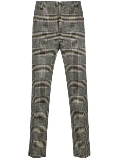 Dolce & Gabbana Glen Plaid Tailored Trousers In Multicolour