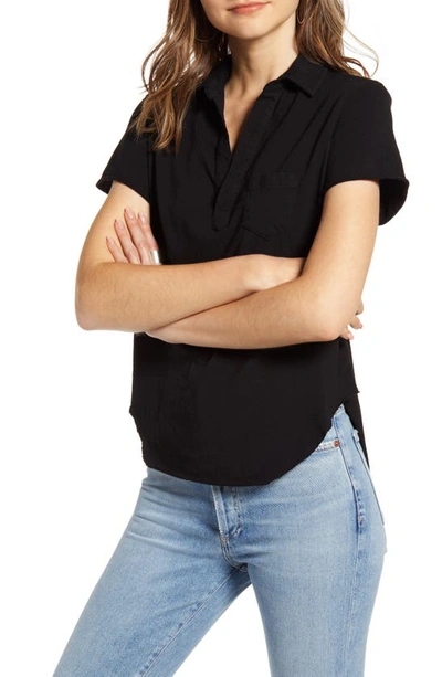 Frank & Eileen Pocket Tee In Black