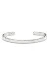 Anna Beck Hammered Skinny Cuff In Silver