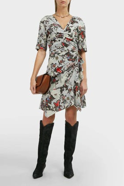 Isabel Marant Arodie Floral V-neck Dress