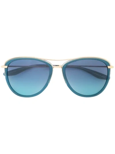Barton Perreira Aviatress Bali Sunglasses In Blue