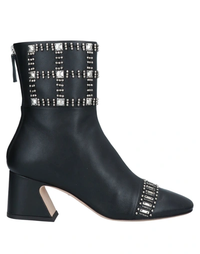 Alberta Ferretti Ankle Boots Black A2101