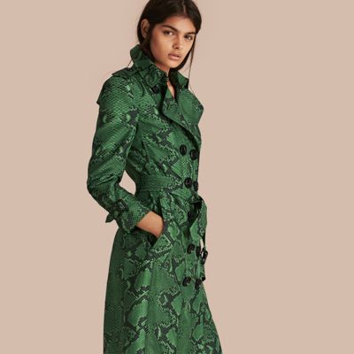burberry python trench coat