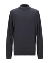 John Smedley Turtleneck In Steel Grey