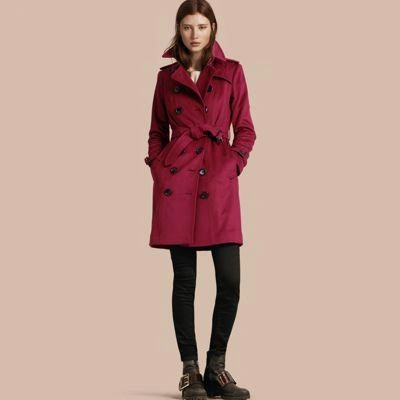 Burberry pink shop cashmere coat