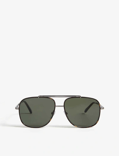 Tom Ford Ft0693 Pilot Sunglasses In Silver