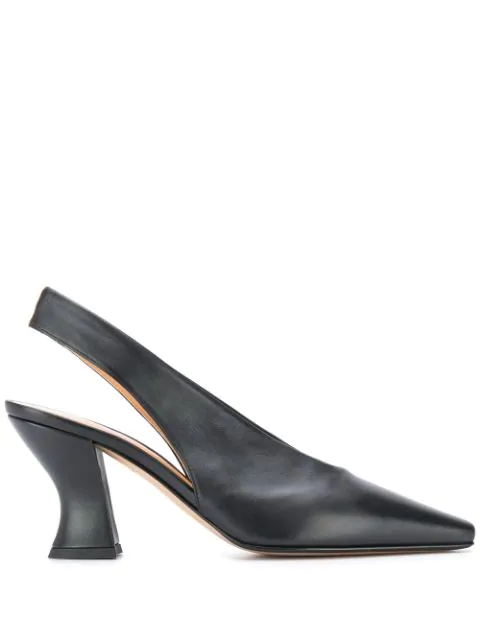 almond toe slingbacks